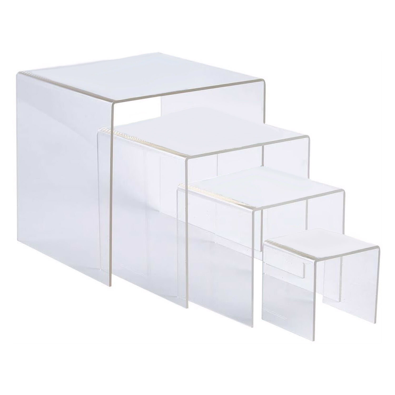 Clear Acrylic Riser- Set of 4