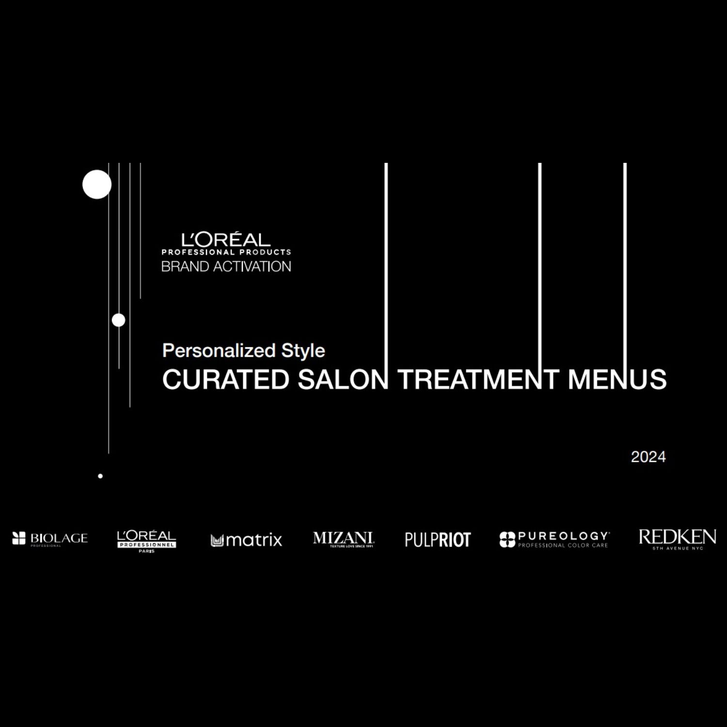 Personalized Style Curated Salon Treatment Menus