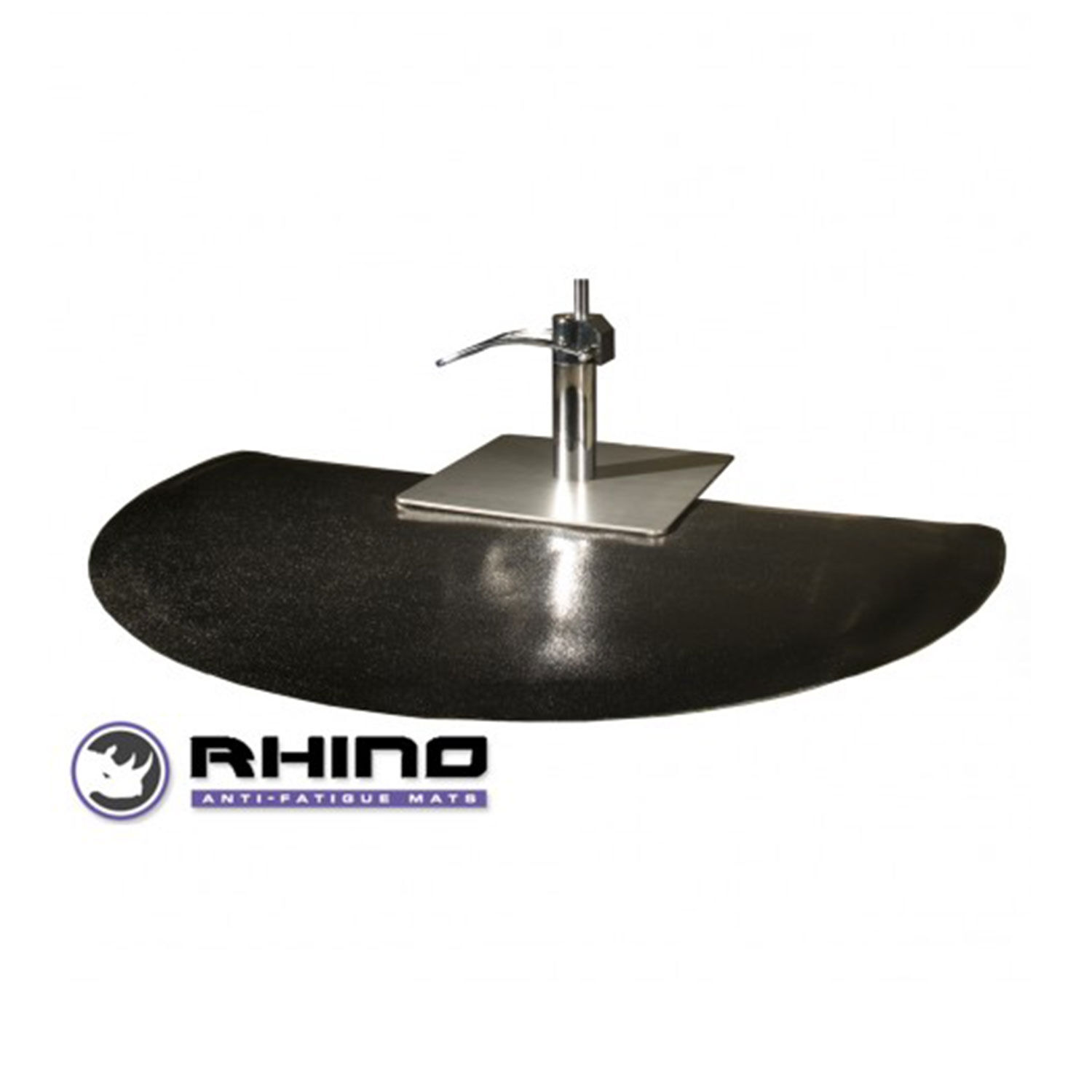 Rhino Textured Top Semi Circle 3x5' Mats with Square Cut Out