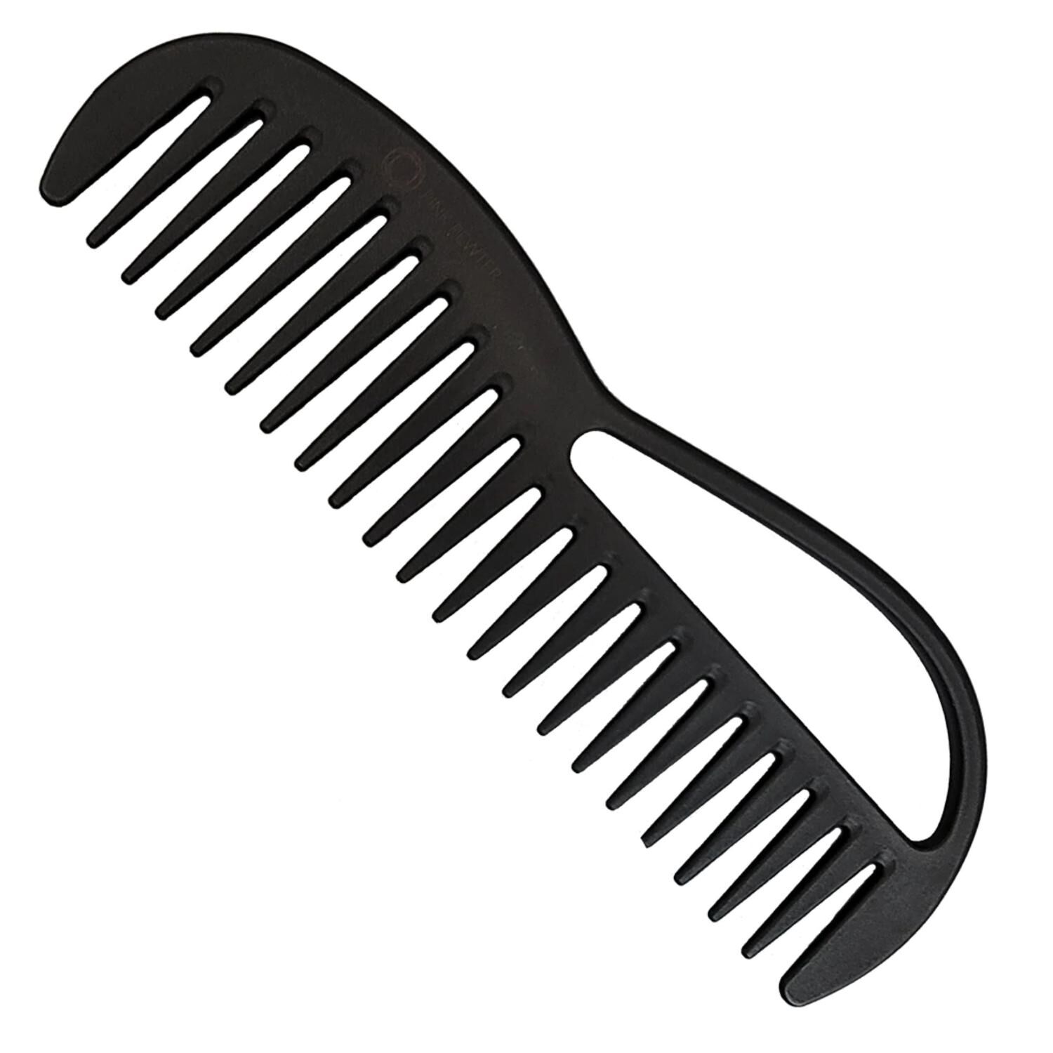 "Never Let Go" Carbon Fibre Detangling and Styling Comb #4 (Black)