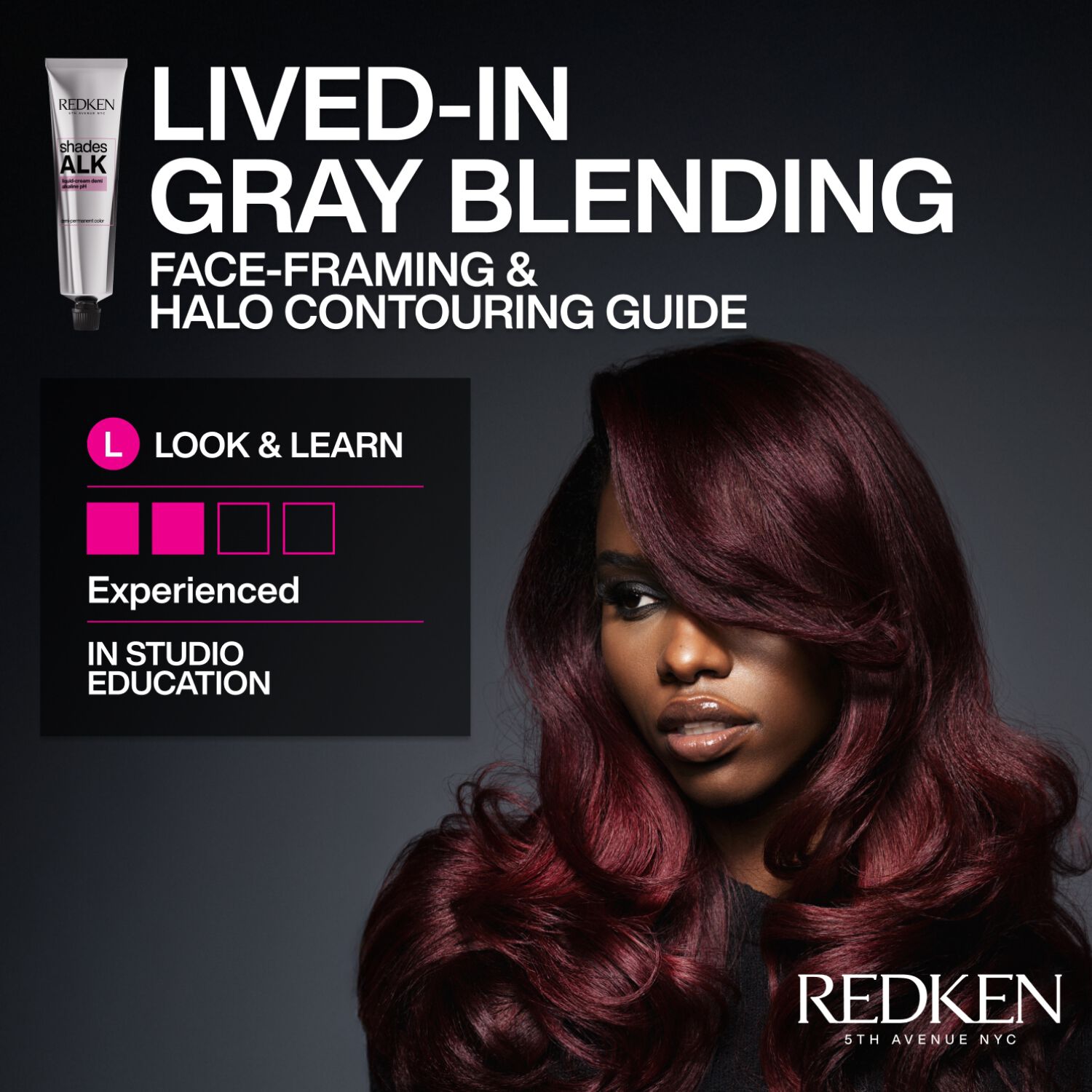 Redken Lived-In Gray Blending - Face Framing & Halo Contouring Guide