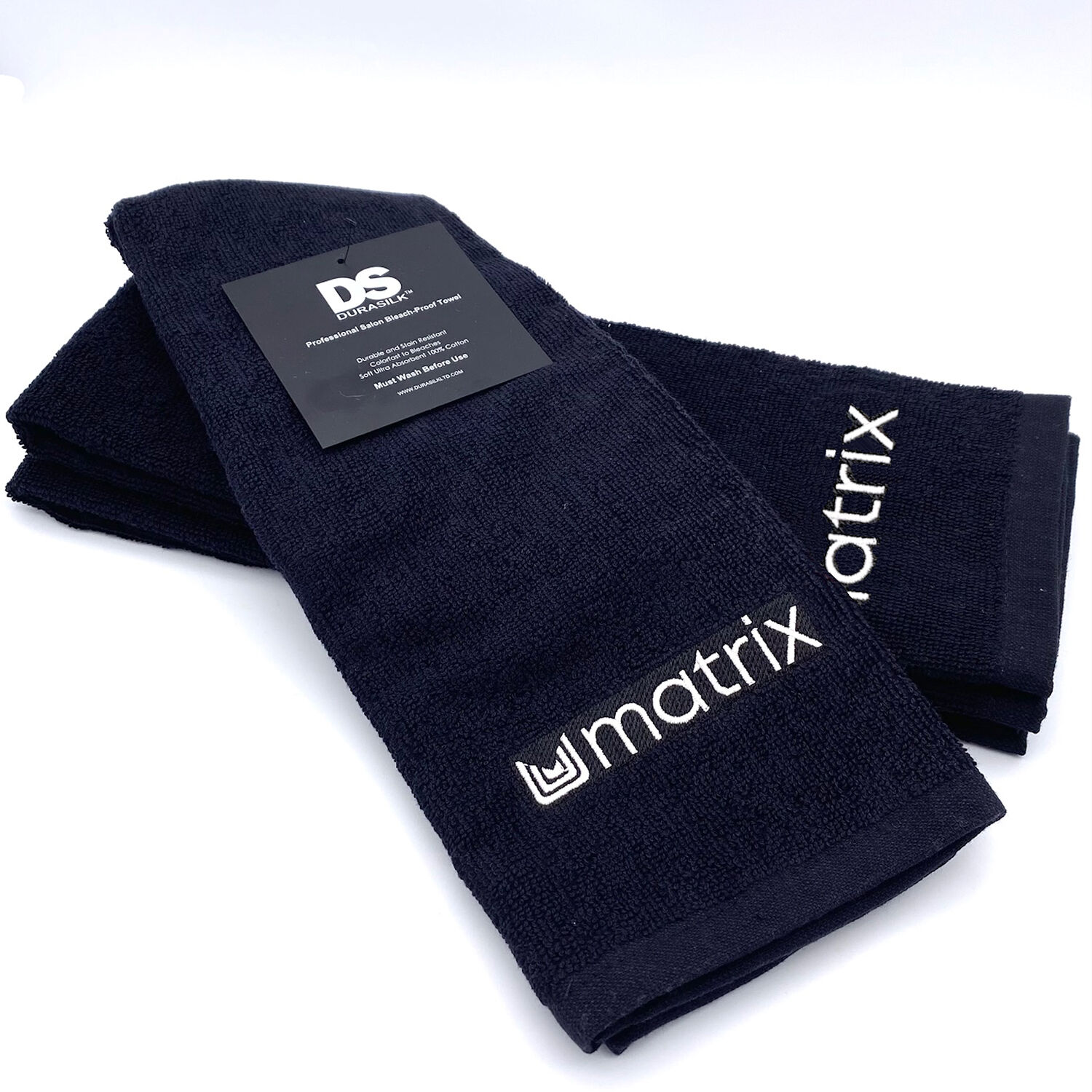 Bleach-Proof Towel (Set of 3), Black